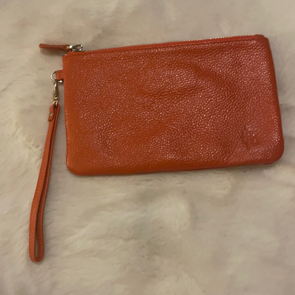 Mighty Purse H Butler Leather Snakeskin Print Wristlet Pouch